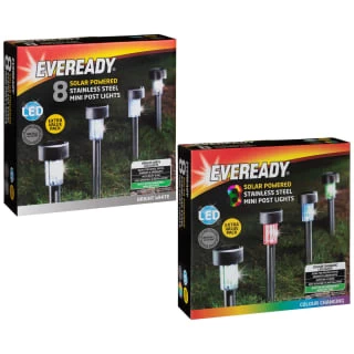 Eveready Mini Solar Lighting Posts 8pk - Colour Changing - Image 4