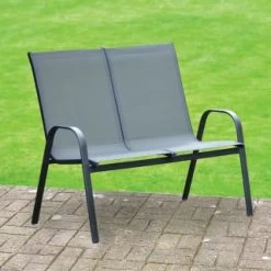 Dakota Stacking Bench - Grey