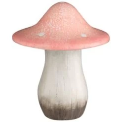 B&M Ceramic Mushroom Ornament - Pink