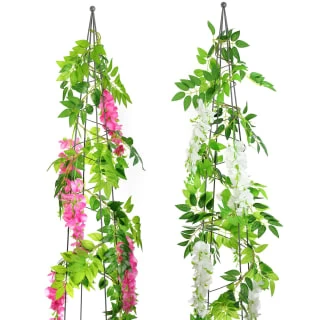 B&M Artificial Wisteria Garland 180cm - Pink - Image 5