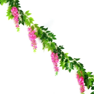 B&M Artificial Wisteria Garland 180cm - Pink - Image 4