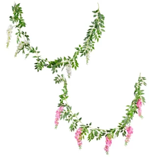 B&M Artificial Wisteria Garland 180cm - Pink - Image 6