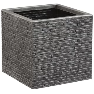 B&M Small Square Planter - Pewter