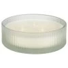 B&M Frosted 3 Wick Candle - White