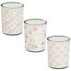 B&M Boho Garden Mini Printed Candles 3pk