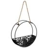 B&M Urban Eden Round Hanging Planter - Black