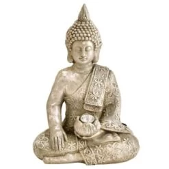 B&M Sitting Buddha Ornament With LED Light