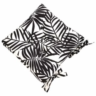 Luxury Seat Pad - Black Palm Leaf Print - Image 2