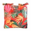 B&M Luxury Seat Pad - Orange Tropical Print