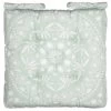 B&M Luxury Seat Pad - Green Floral Print